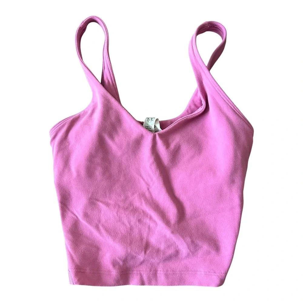 Lululemon Pink Athletic Crop Tank / Workout Camisole – Size 0